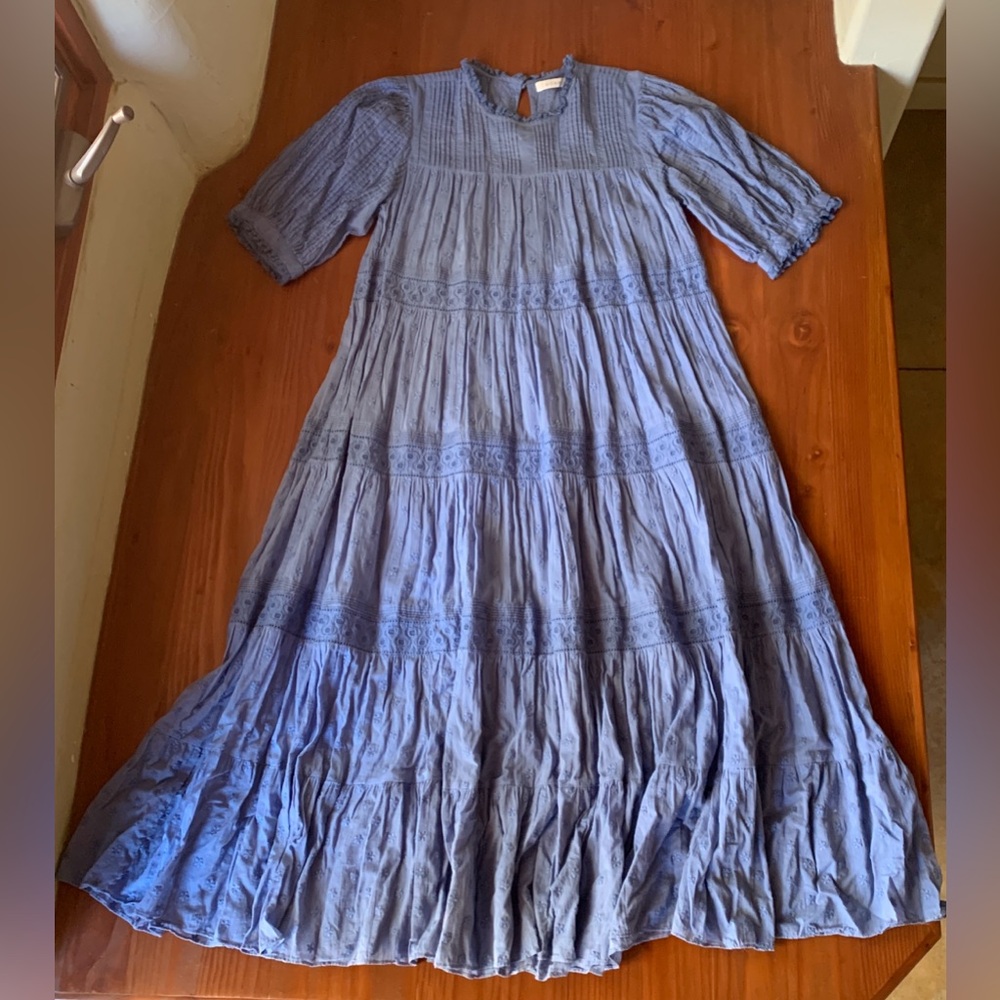 Doen Cornflower Blue Midi Dress - Medium